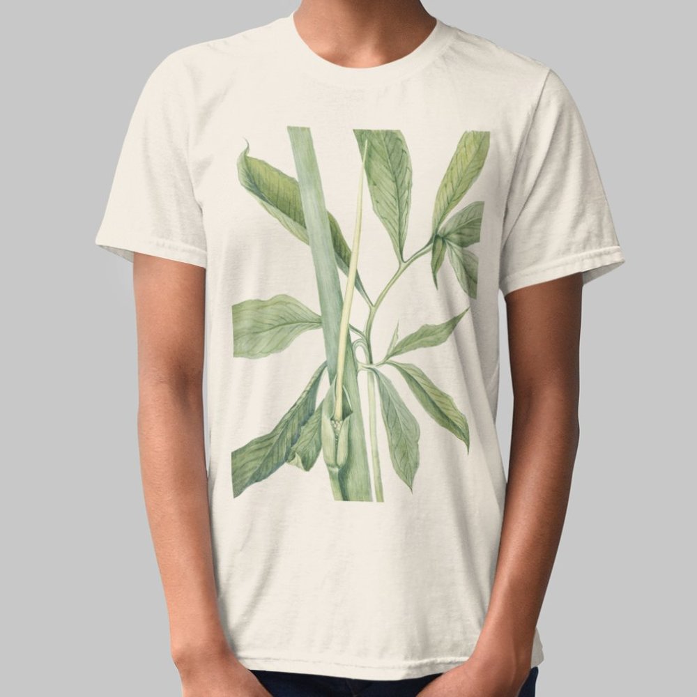 Green Dragon Vintage Floral Print Short Sleeve Graphic Tee T-shirt S M L XL